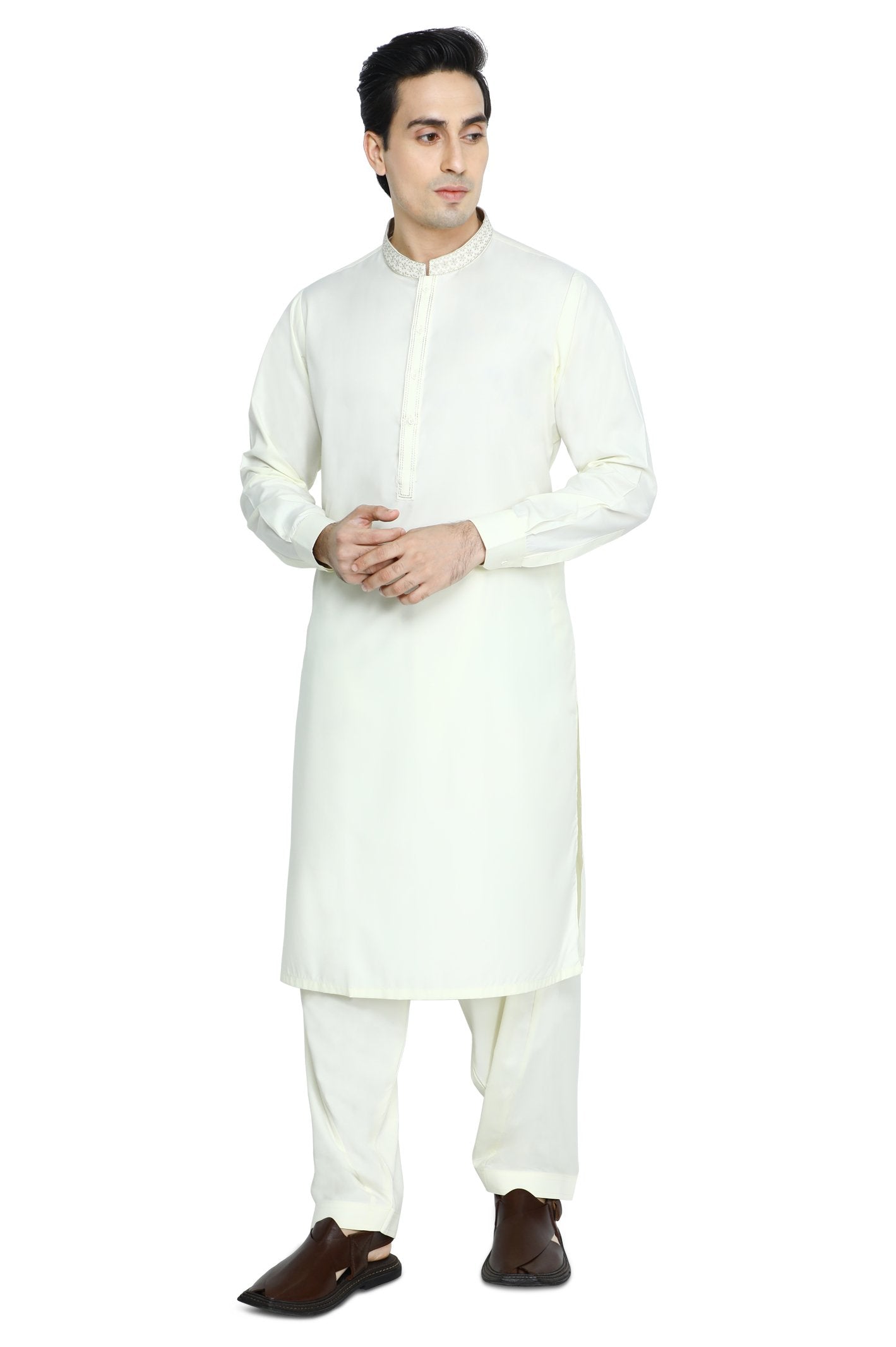 Formal Shalwar Suit for Men - EG2903-CREAM