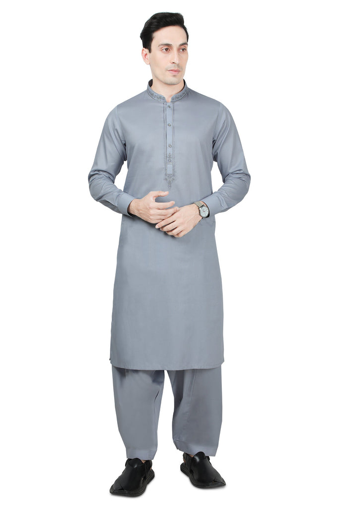 Formal Shalwar Suit for Men SKU: EG2910-L-GREY - Diners