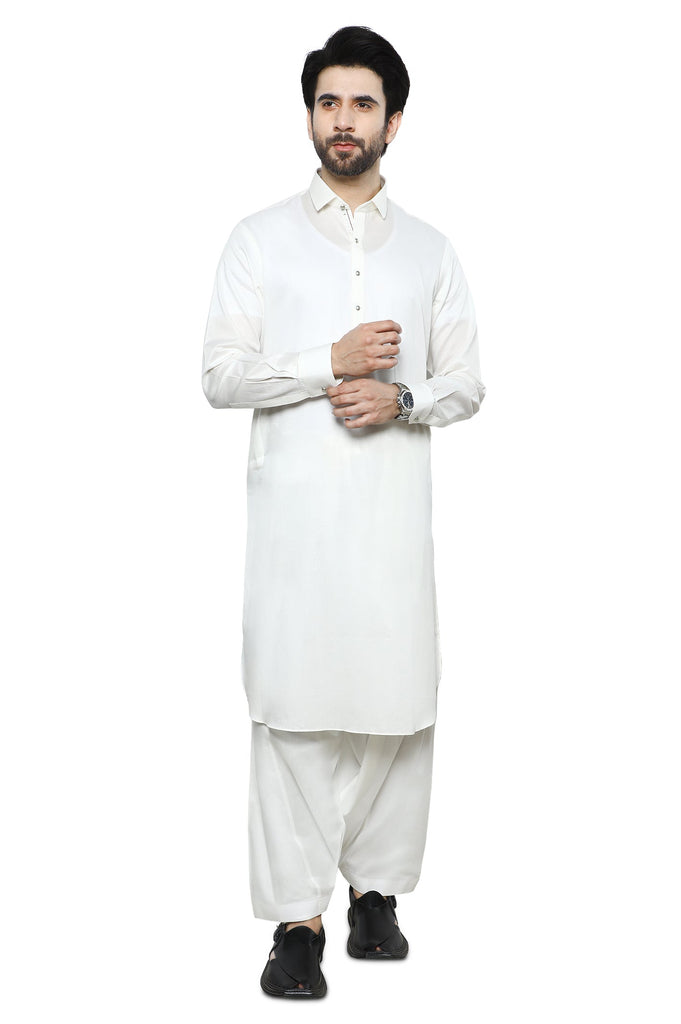 Formal Shalwar Suit for Men SKU: EG3022-OFFWHITE