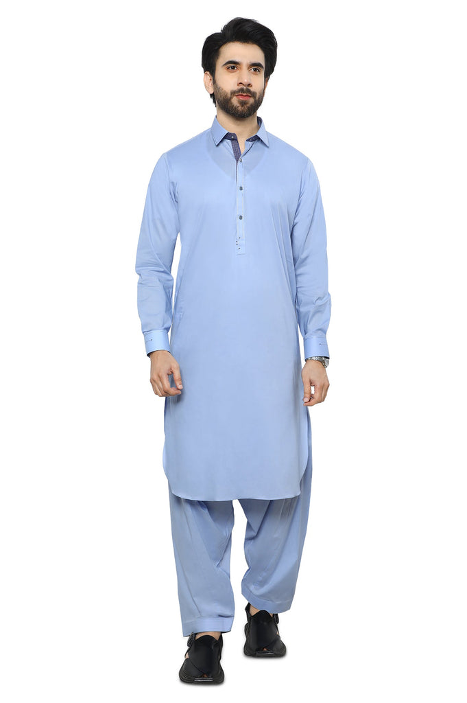 Formal Shalwar Suit for Men SKU: EG3047-SKY BLUE
