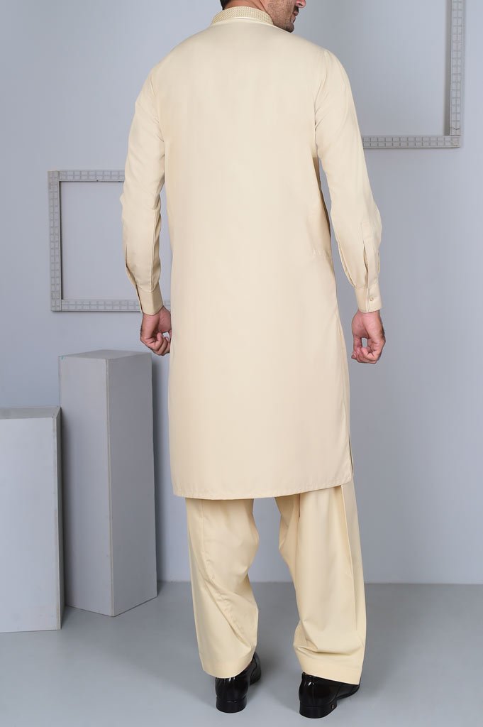 Formal Shalwar Suit for Man EGC0001-FAWN - Diners