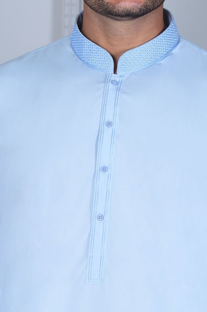 Formal Shalwar Suit for Man EGC0001-SKY-BLUE - Diners