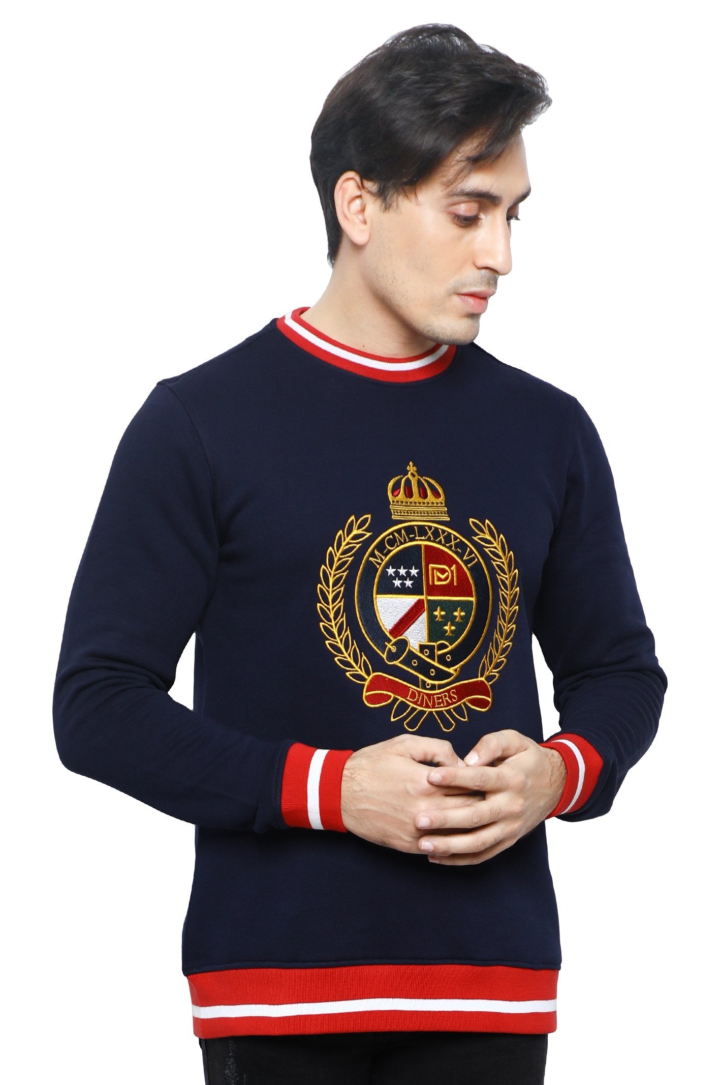 Diners Men's Navy Blue Sweater - FA912-21