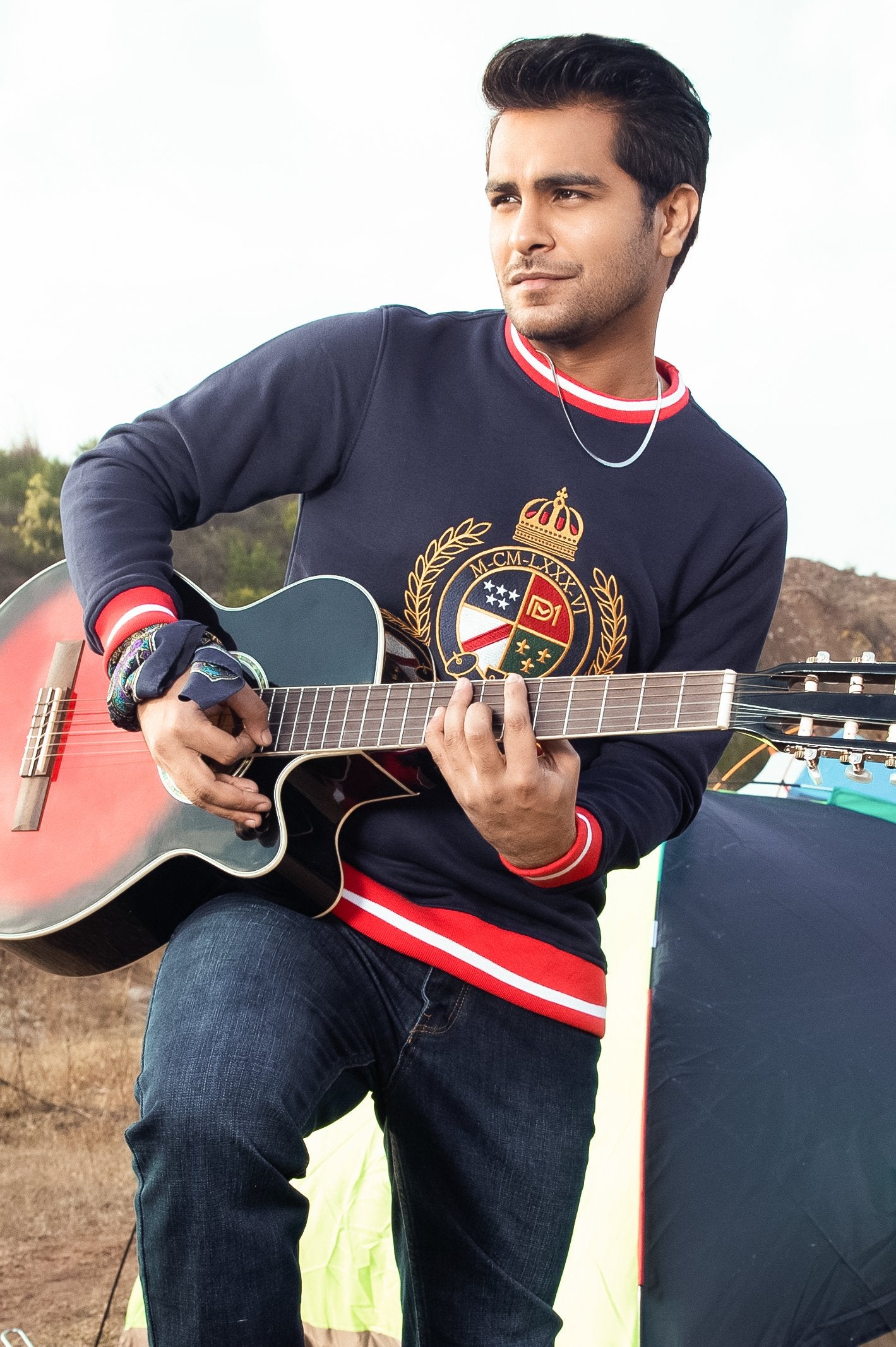 Diners Men's Navy Blue Sweater - FA912-21