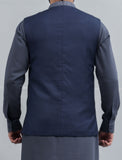 Waist coat For Men In R-Blue SKU: GA3331-R-Blue - Diners