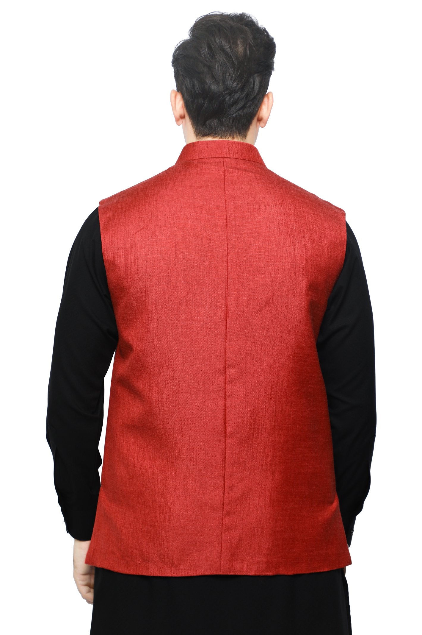 Waist coat For Men-GA3390-D-PINK