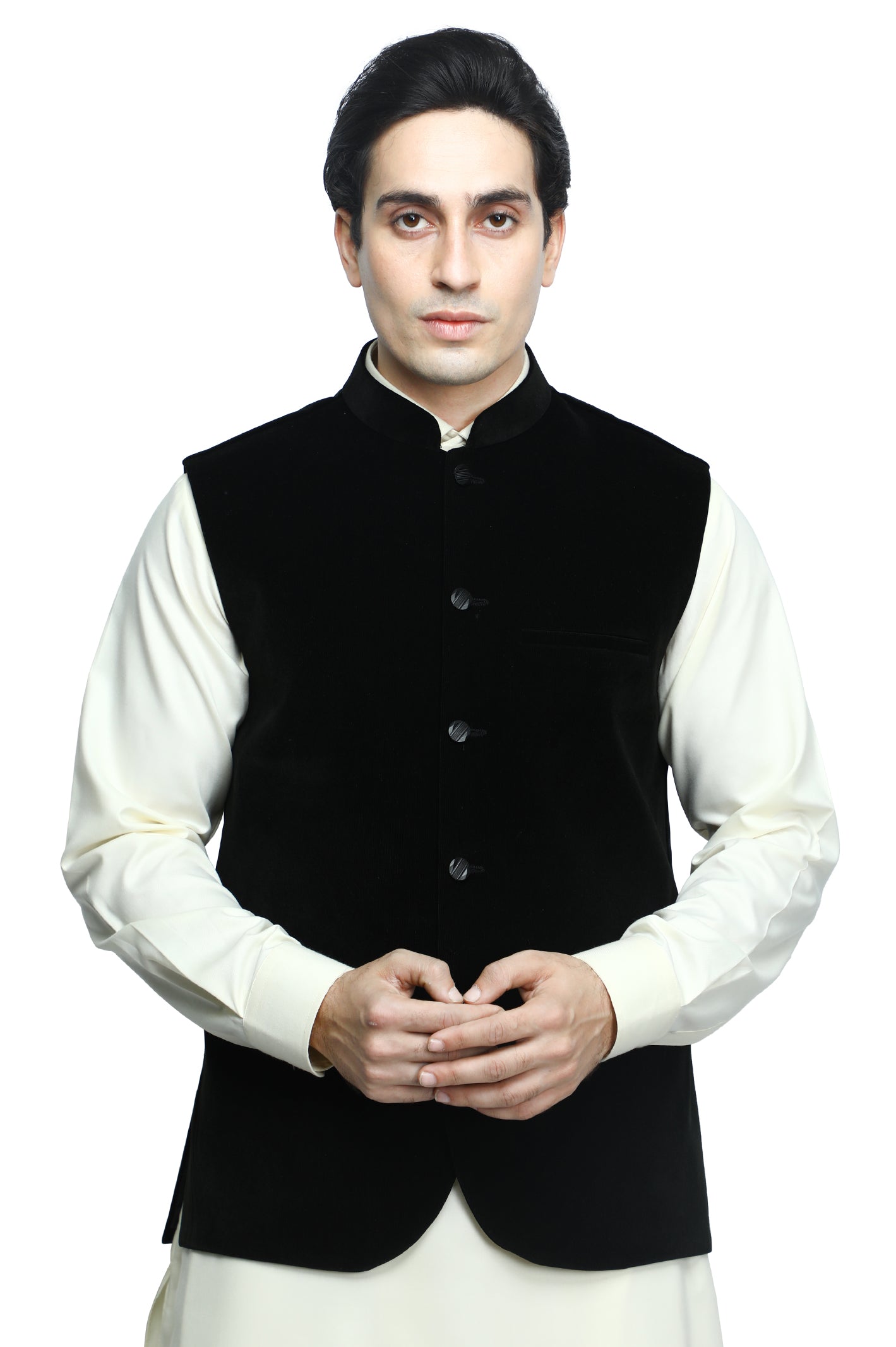 Waist coat For Men SKU: GA3417-BLACK - Diners