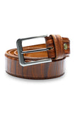 Light Brown Leather Belt For Men - IB86