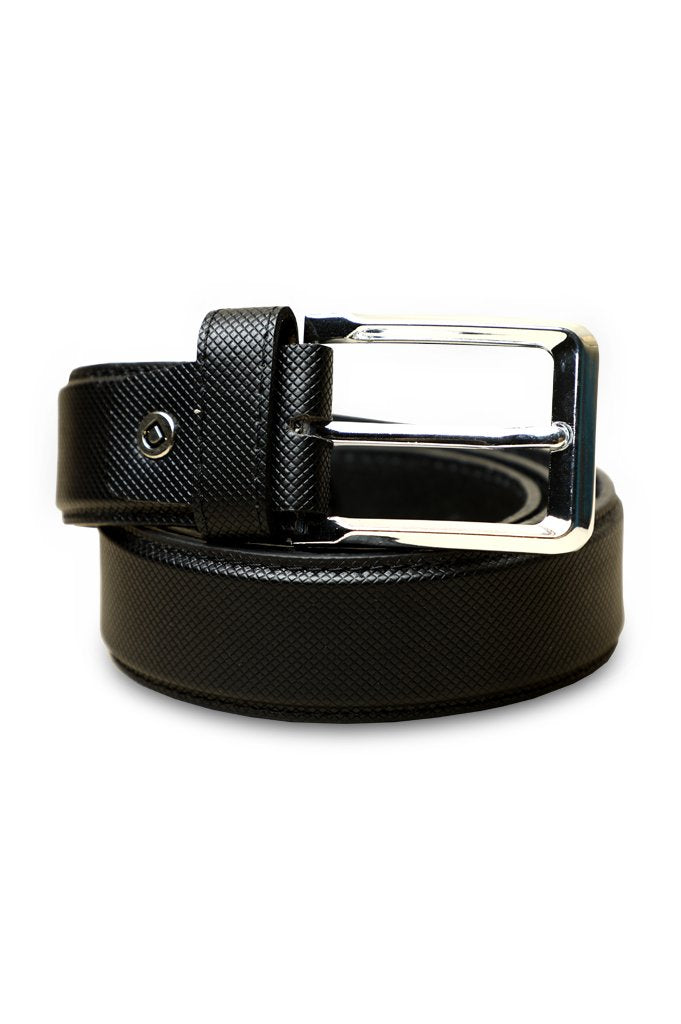 Black Leather Belt For Men - IB87