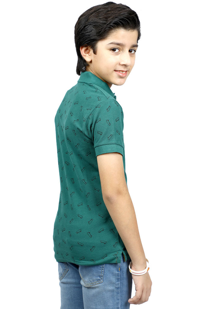 Boys T-Shirt In Green KBA-0234 - Diners