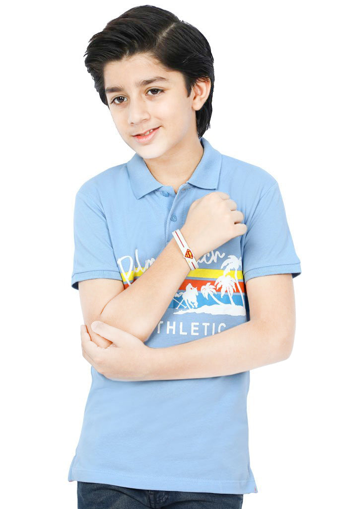 Boys T-Shirt In SKY BLUE KBA-0237 - Diners