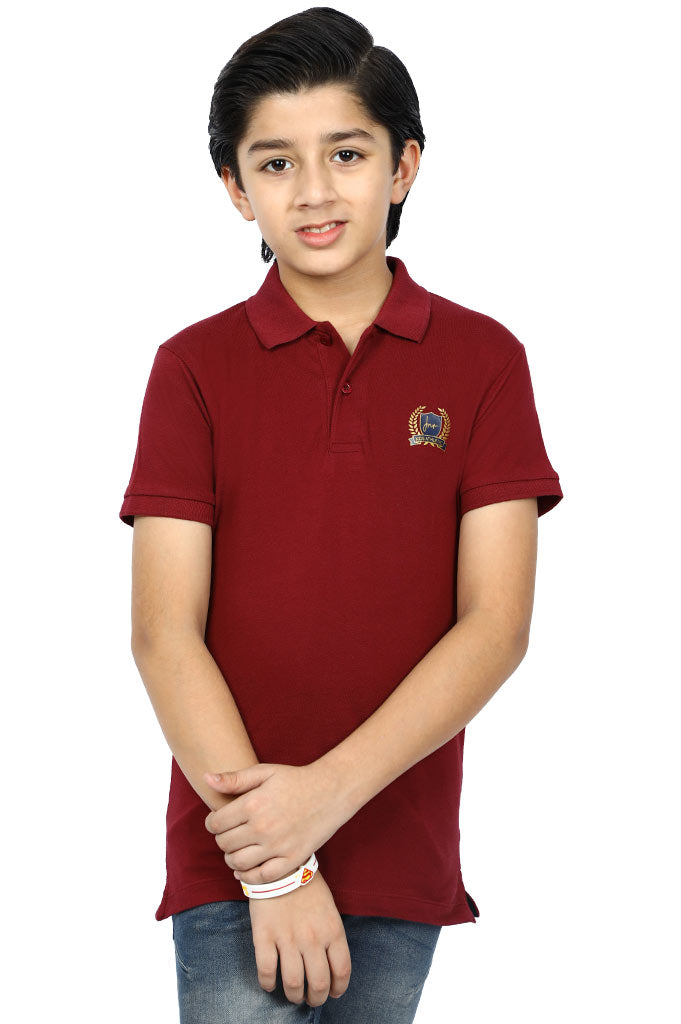 Boys T-Shirt In Maroon KBA-0238 - Diners