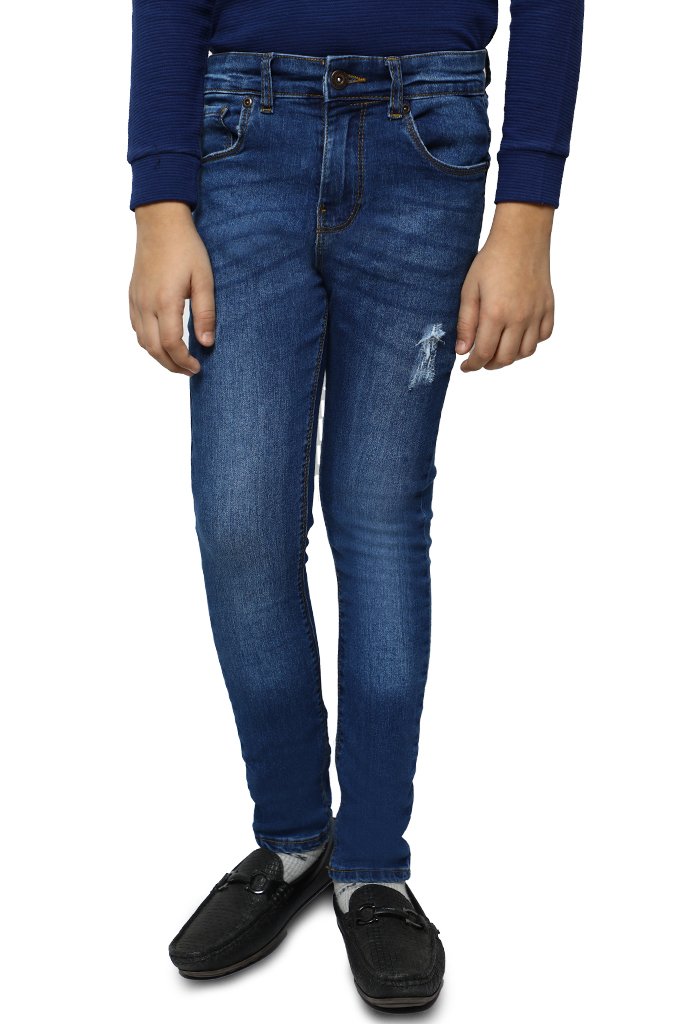 Trouser For Kids In D-Blue SKU: KBC-0330-BLUE - Diners