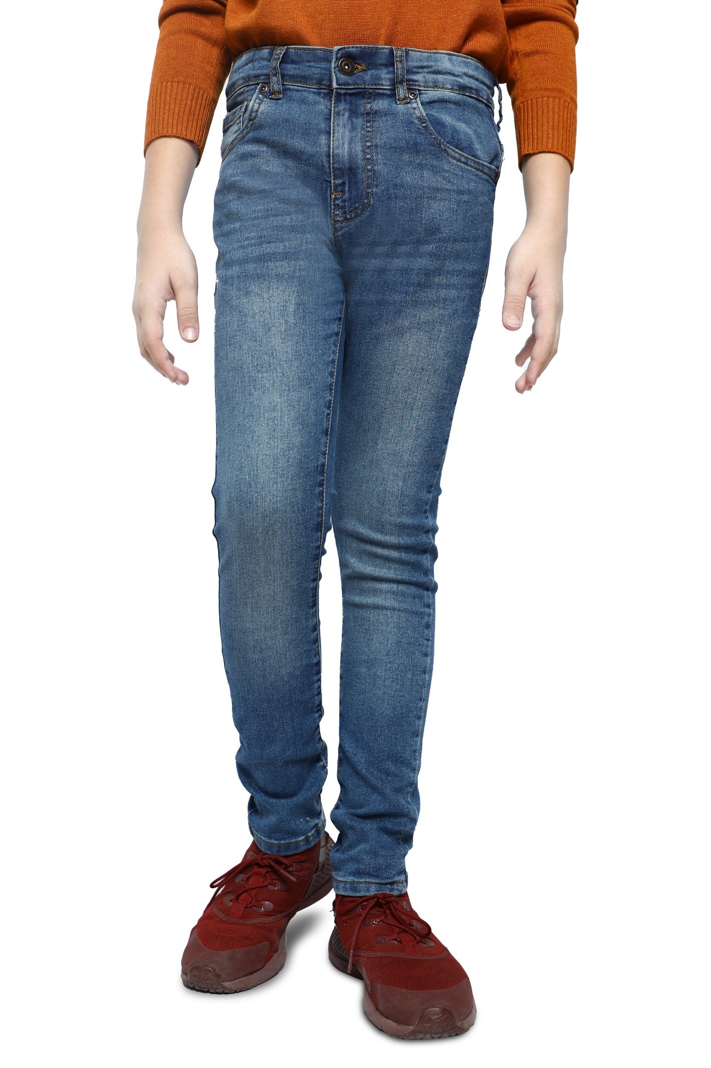 Trouser For Kids In M-Blue SKU: KBC-0333-M-BLUE - Diners
