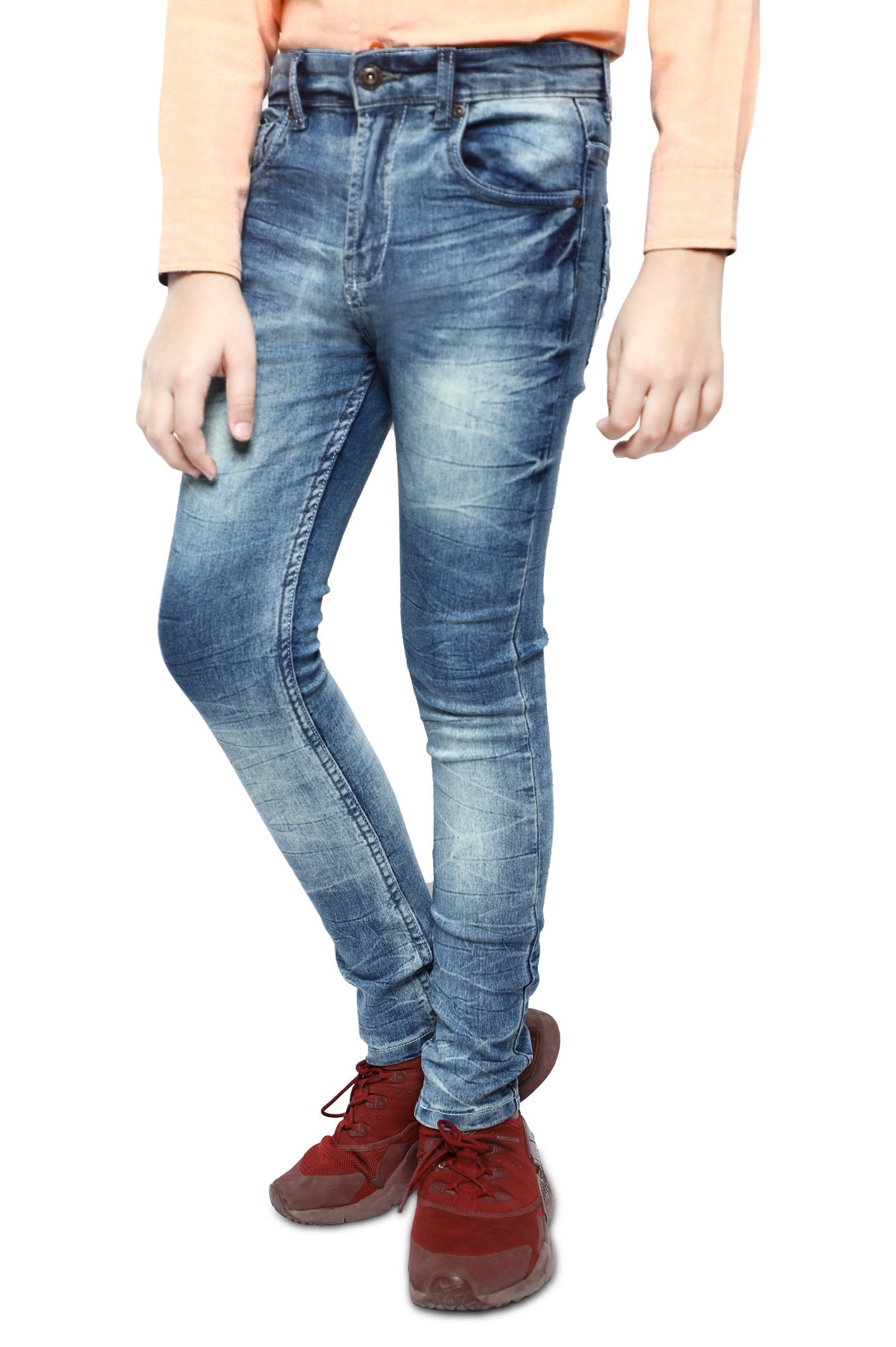 Trouser For Kids In M-Blue SKU: KBC-0334-M-BLUE - Diners