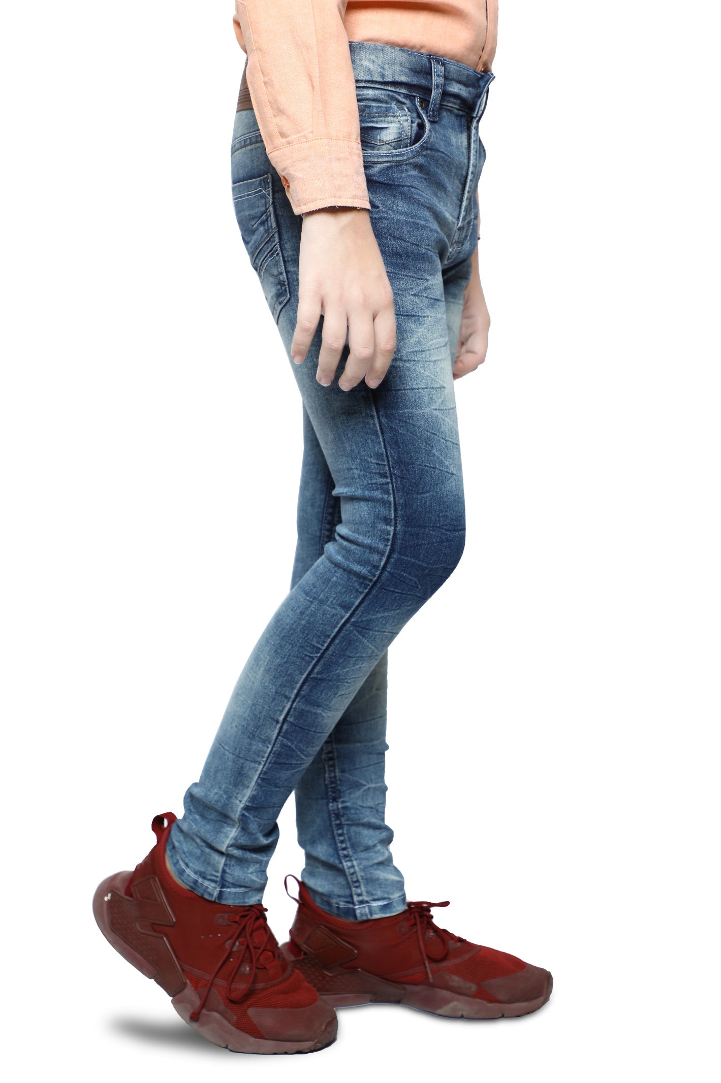 Trouser For Kids In M-Blue SKU: KBC-0334-M-BLUE - Diners