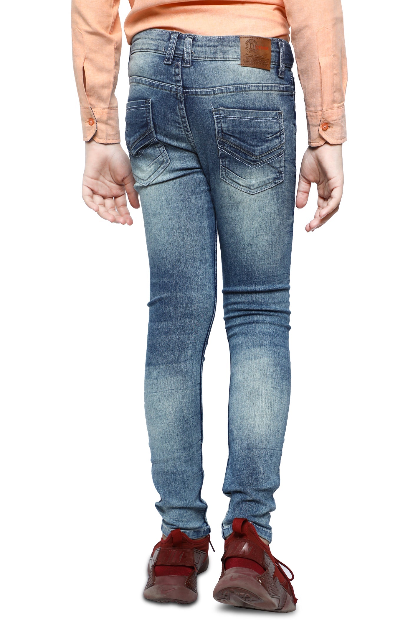 Trouser For Kids In M-Blue SKU: KBC-0334-M-BLUE - Diners