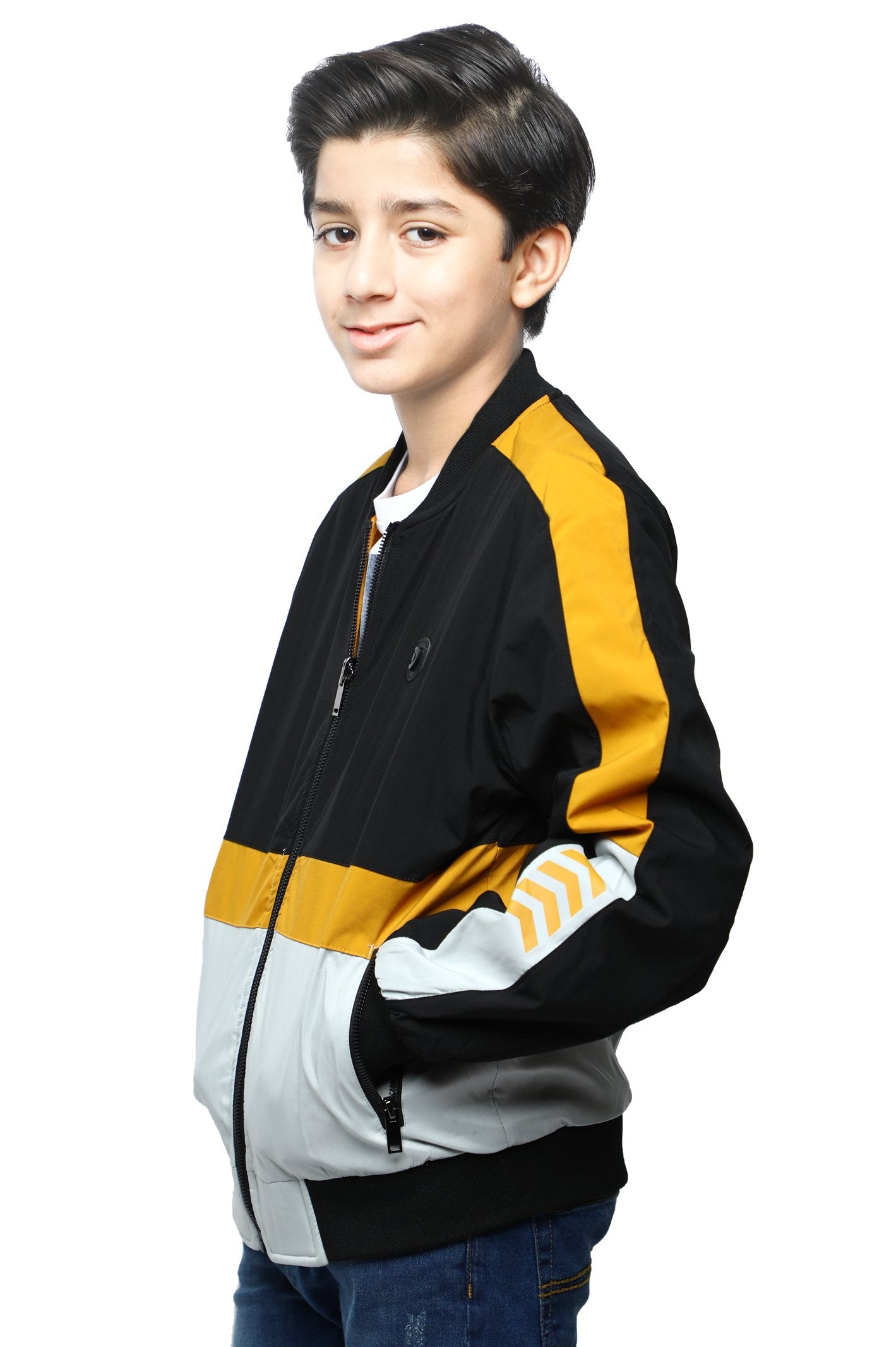 Boys Jacket In Yellow SKU: KBF-0046-YELLOW (Double Sided) - Diners