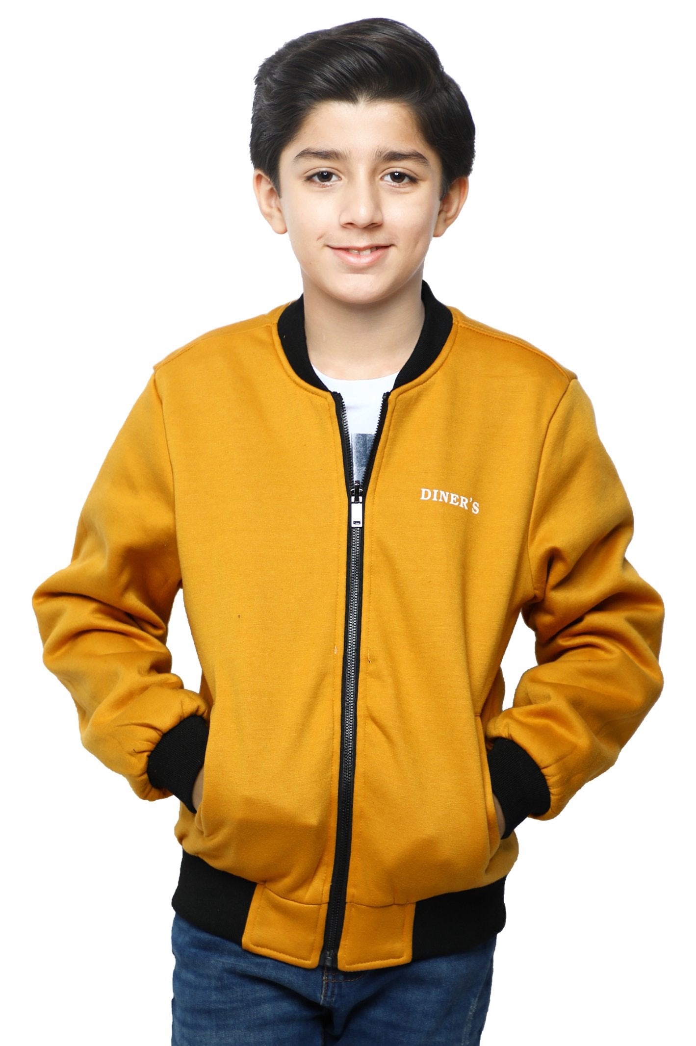 Boys Jacket In Yellow SKU: KBF-0046-YELLOW (Double Sided) - Diners