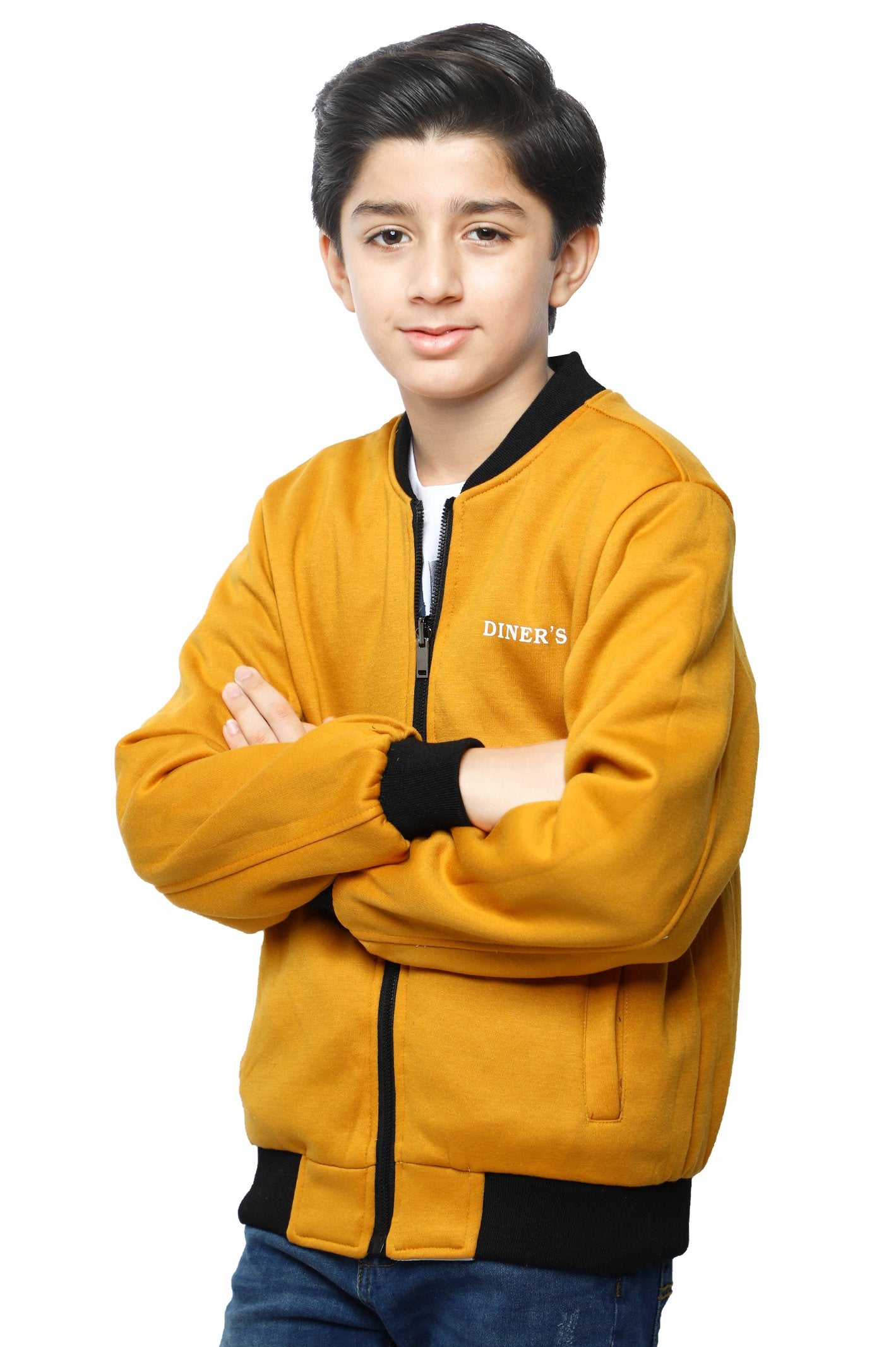 Boys Jacket In Yellow SKU: KBF-0046-YELLOW (Double Sided) - Diners