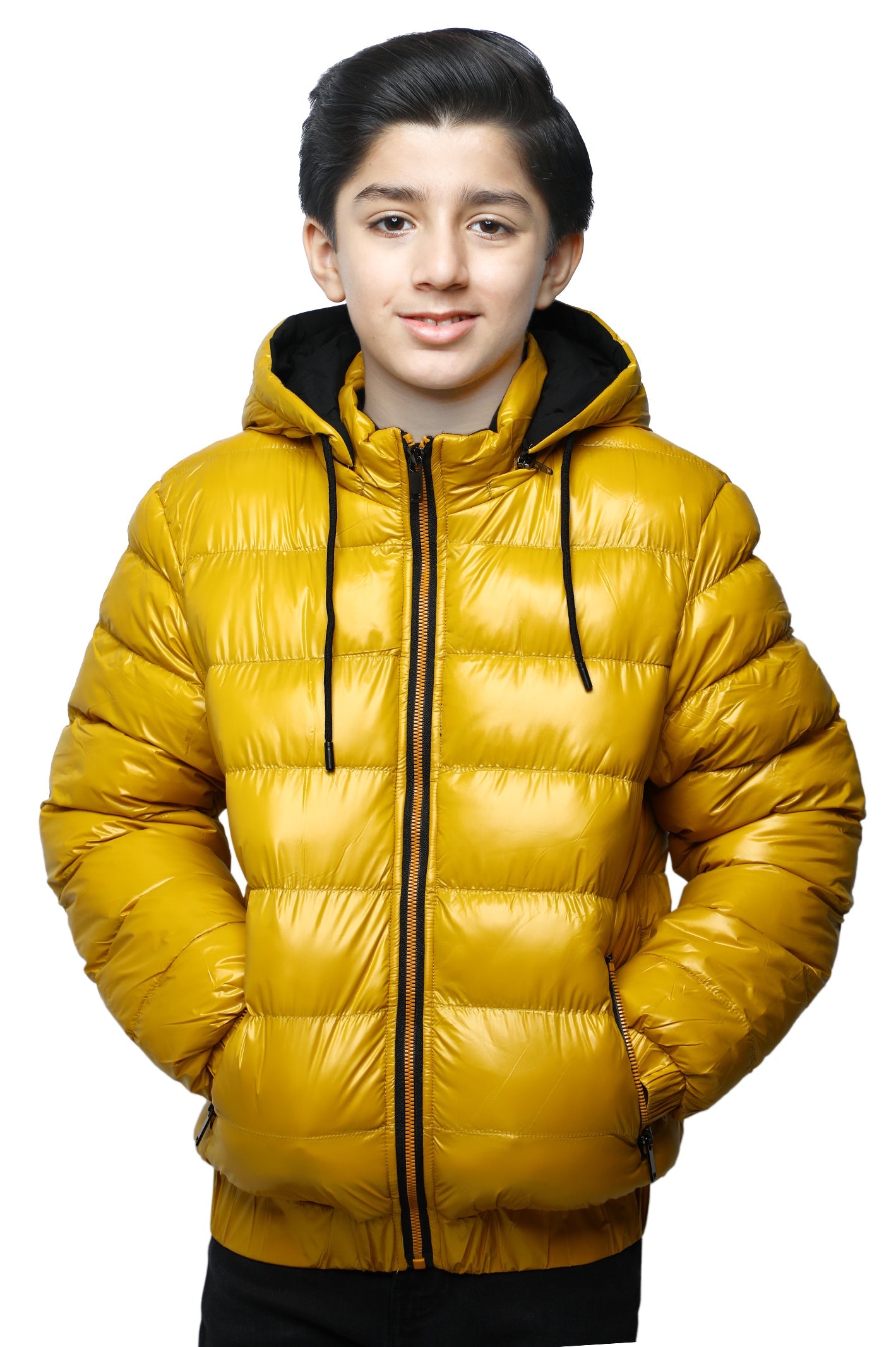 Boys Jacket In Yellow SKU: KBF-0053-YELLOW - Diners