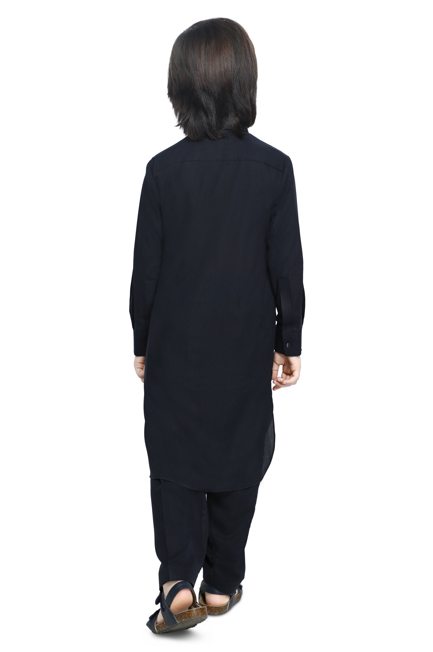 Boys Kurta Shalwar In D-Blue SKU: KBH-0079-D-BLUE - Diners