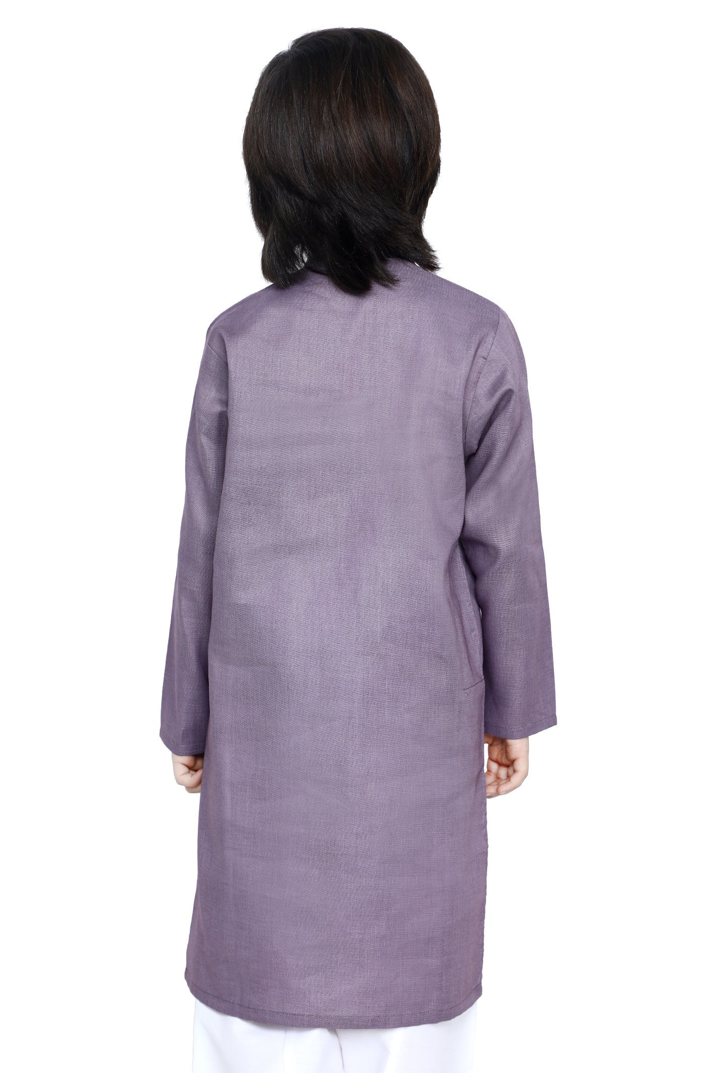 Boys Kurta In Purple SKU: KBKS-0072-PURPLE - Diners