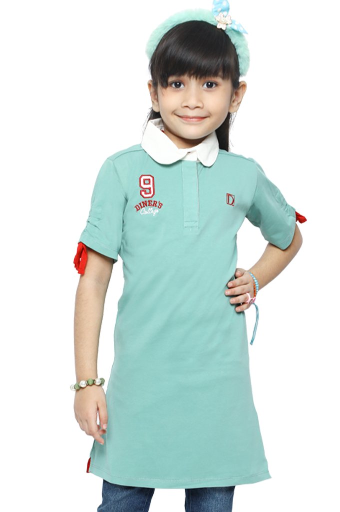 Girls T-Shirt In Green - KGA-0145-GREEN - Diners