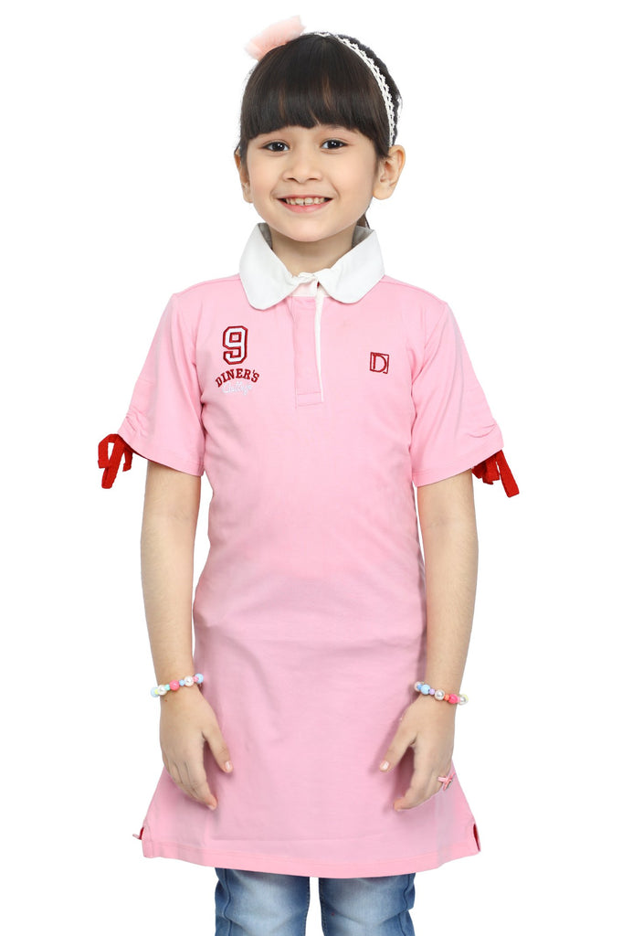 Girls T-Shirt In Pink - KGA-0145-PINK - Diners