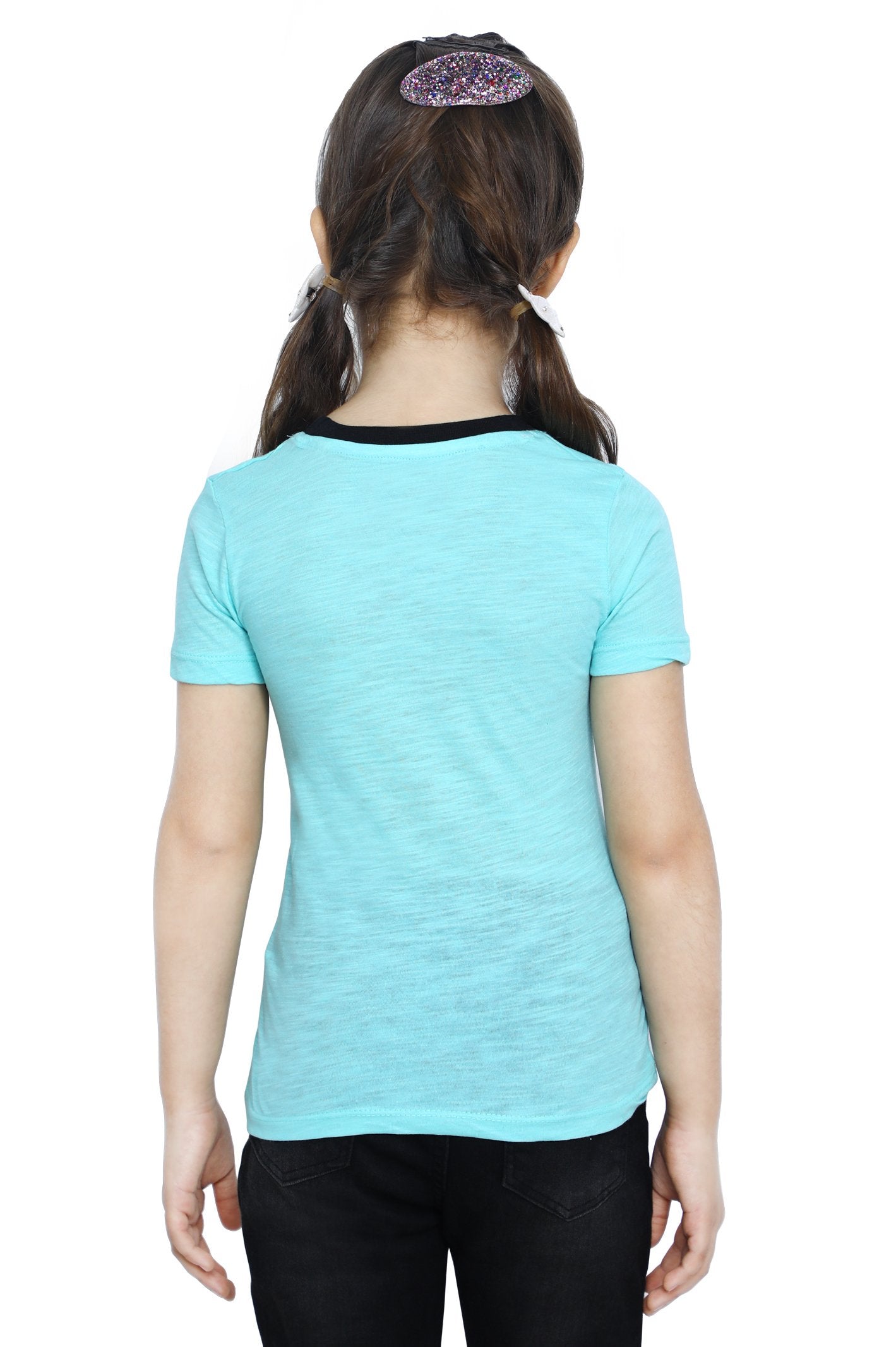 Girls T-Shirt In Sky Blue - KGA-0197-SKYBLUE - Diners