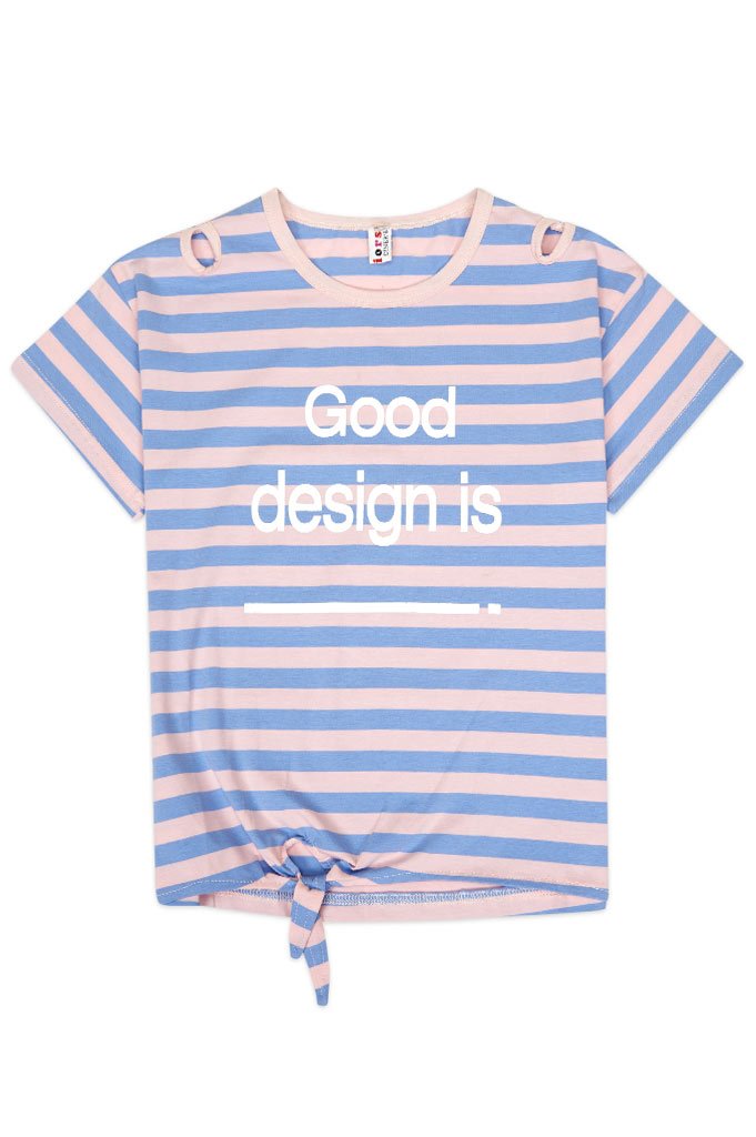 T-Shirt For Girls In Blue - KGA0164-Blue - Diners