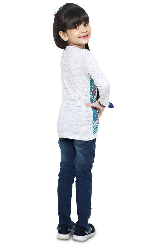 Girls T-Shirt In White - KGA-0190-WHITE - Diners