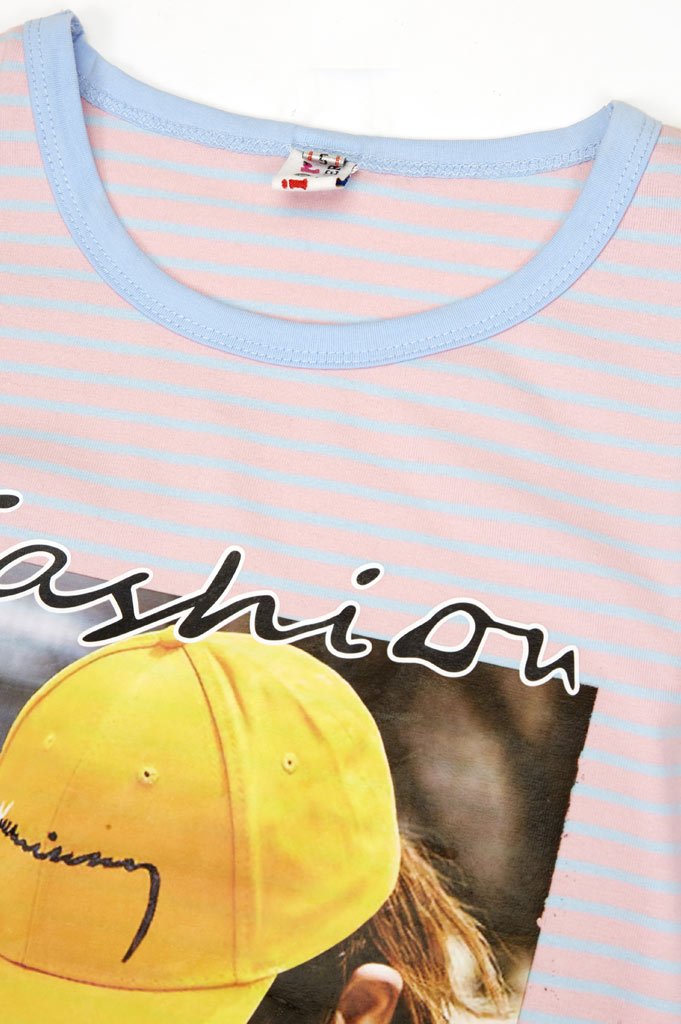 T-Shirt For Girls In Pink - KGA0163-Pink - Diners