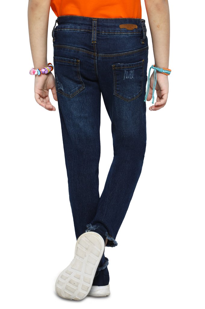 Trouser For Girls In Blue - KGC-0203-BLUE - Diners