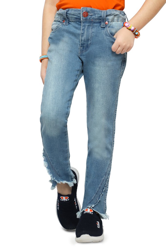 Trouser For Girls In L-Blue - KGC-0206-L-BLUE - Diners