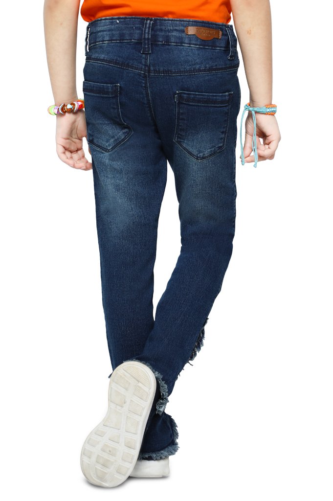 Trouser For Girls In Blue - KGC-0207-BLUE - Diners