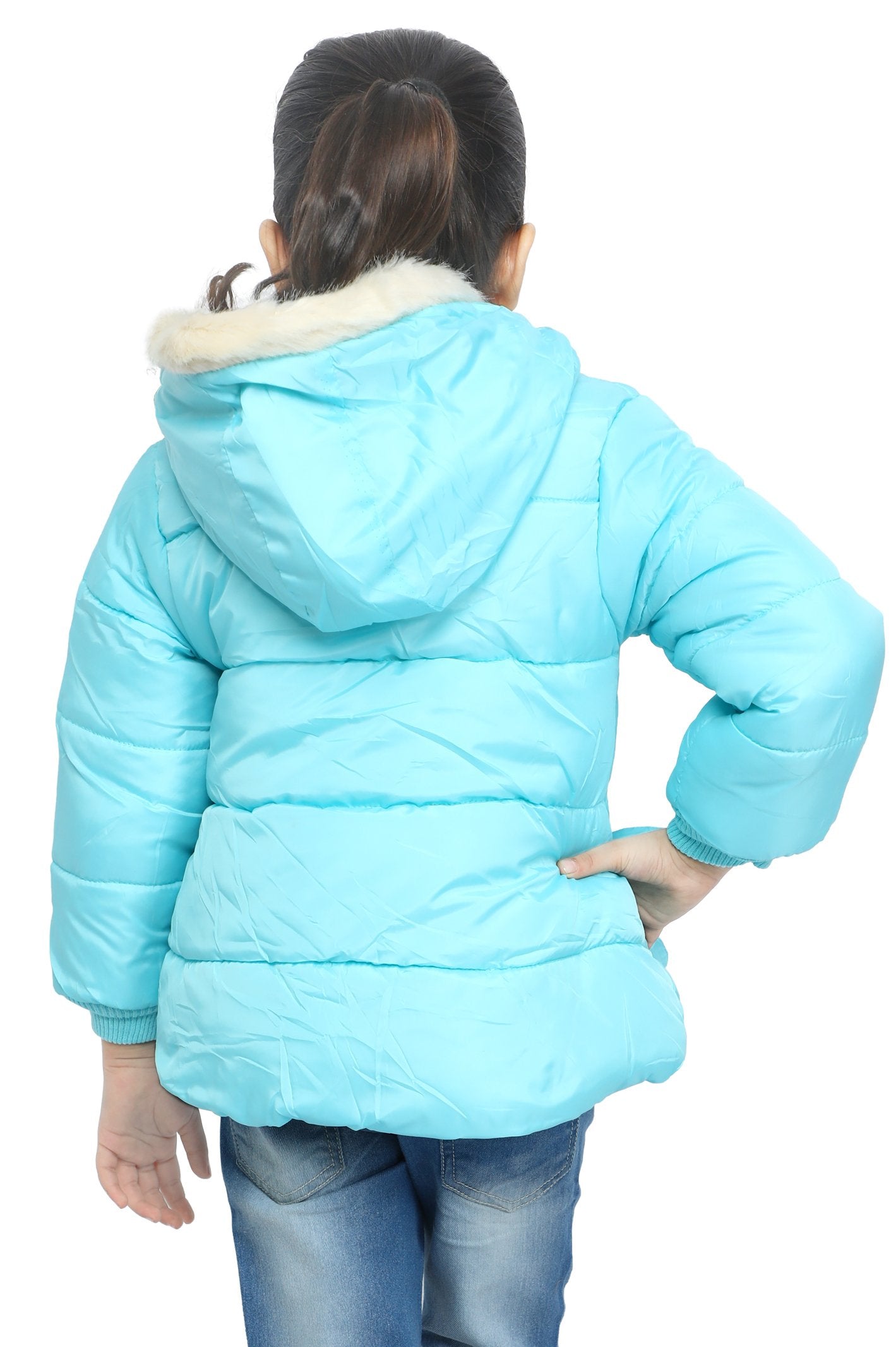 Jackets For Girls In Sky Blue - KGF-0106-SKY BLUE - Diners