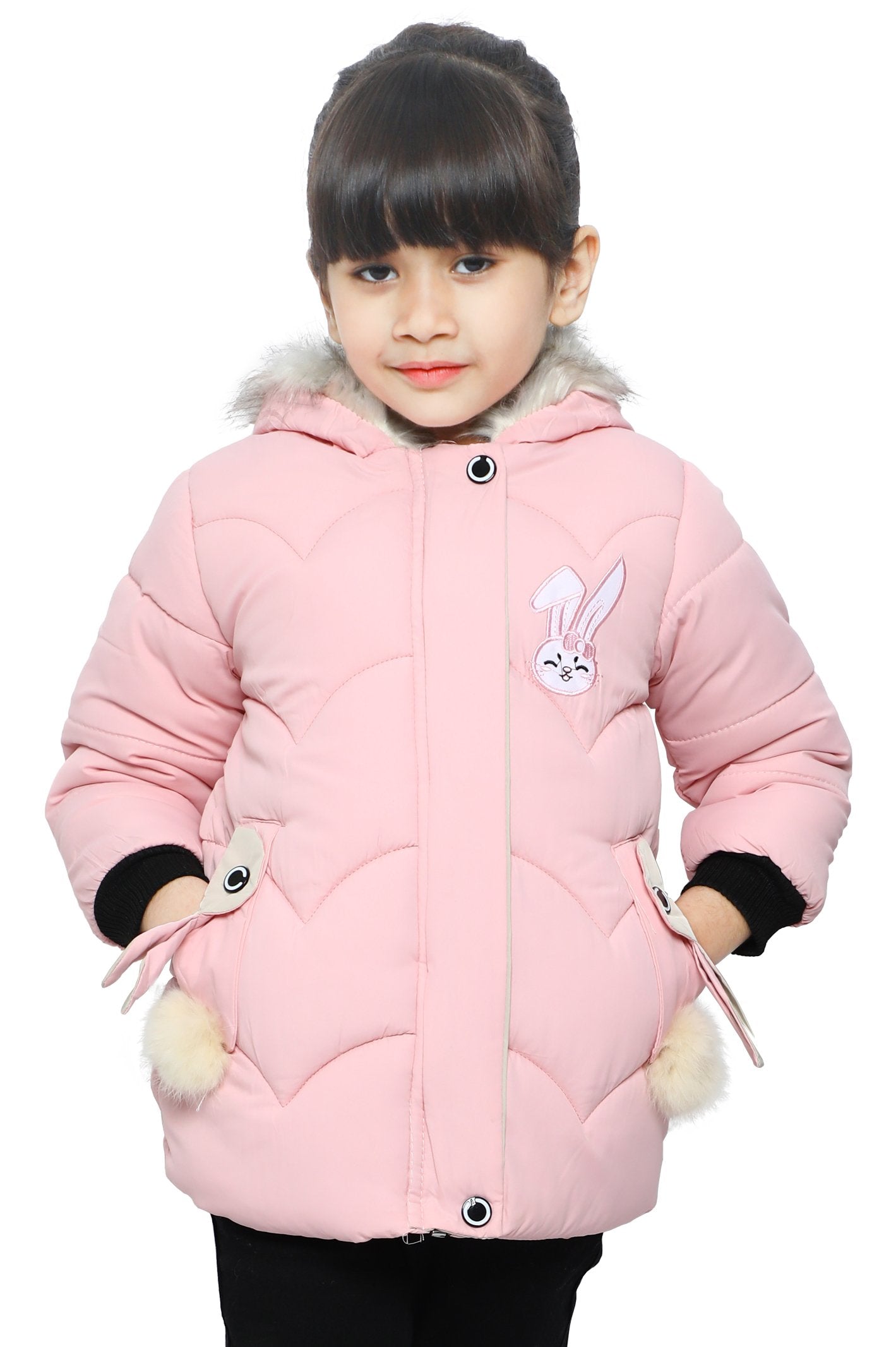 Jackets For Girls In L-Pink - KGF-0109-L-PINK - Diners