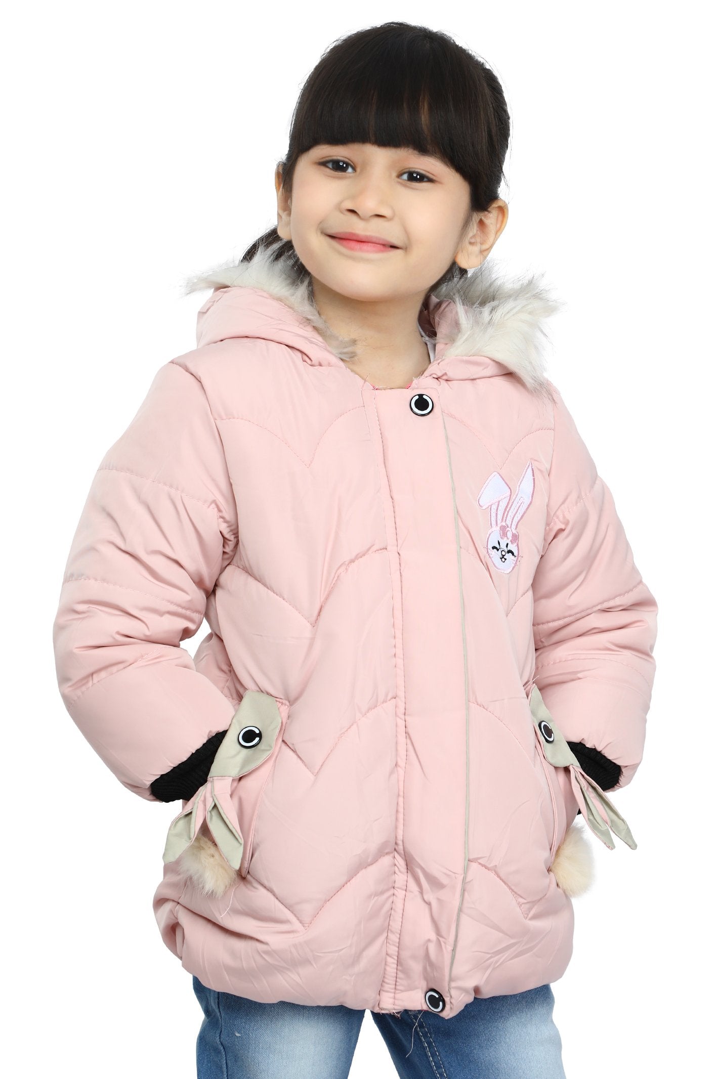 Jackets For Girls In Pink - KGF-0109-PINK - Diners