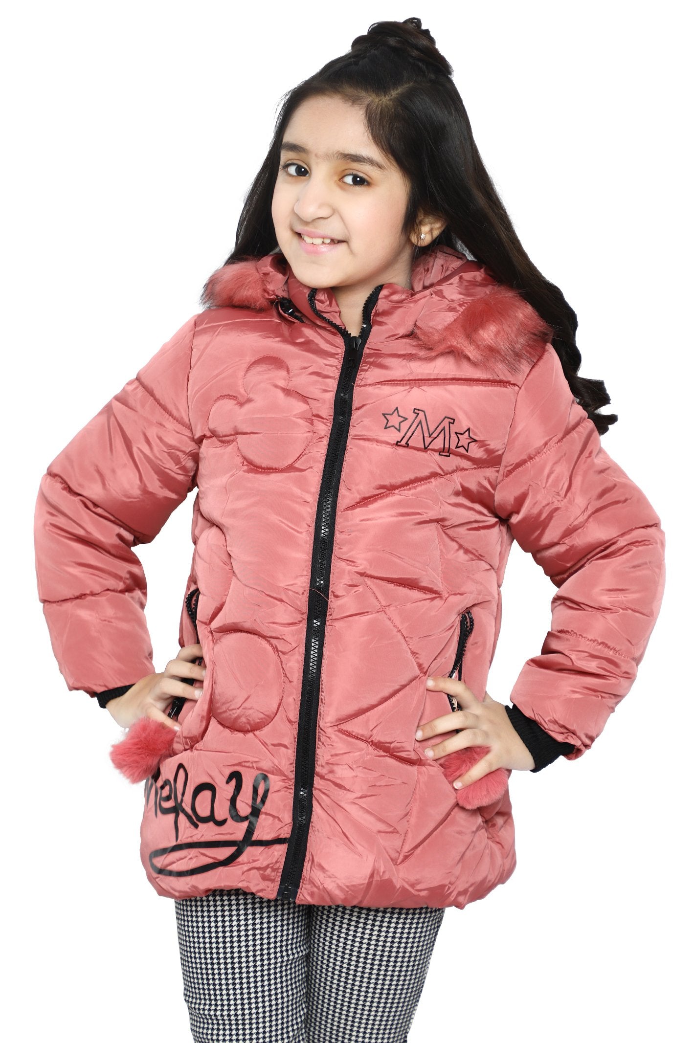 Girls Jackets In Pink - KGF-0123-PINK - Diners