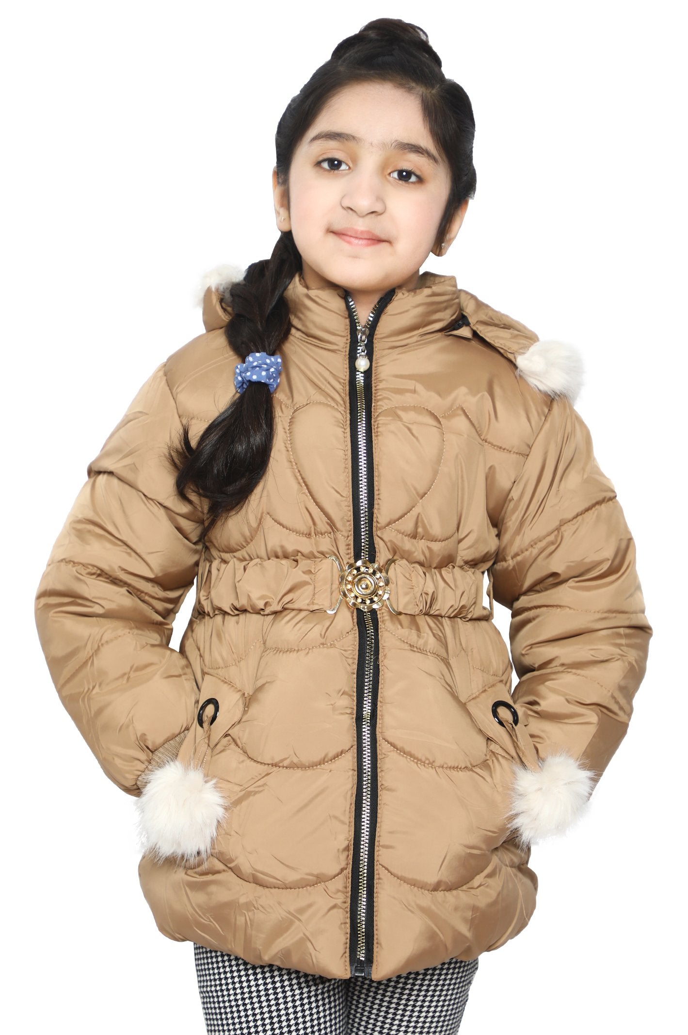 Girls Jackets In Khaki - KGF-0124-KHAKI - Diners
