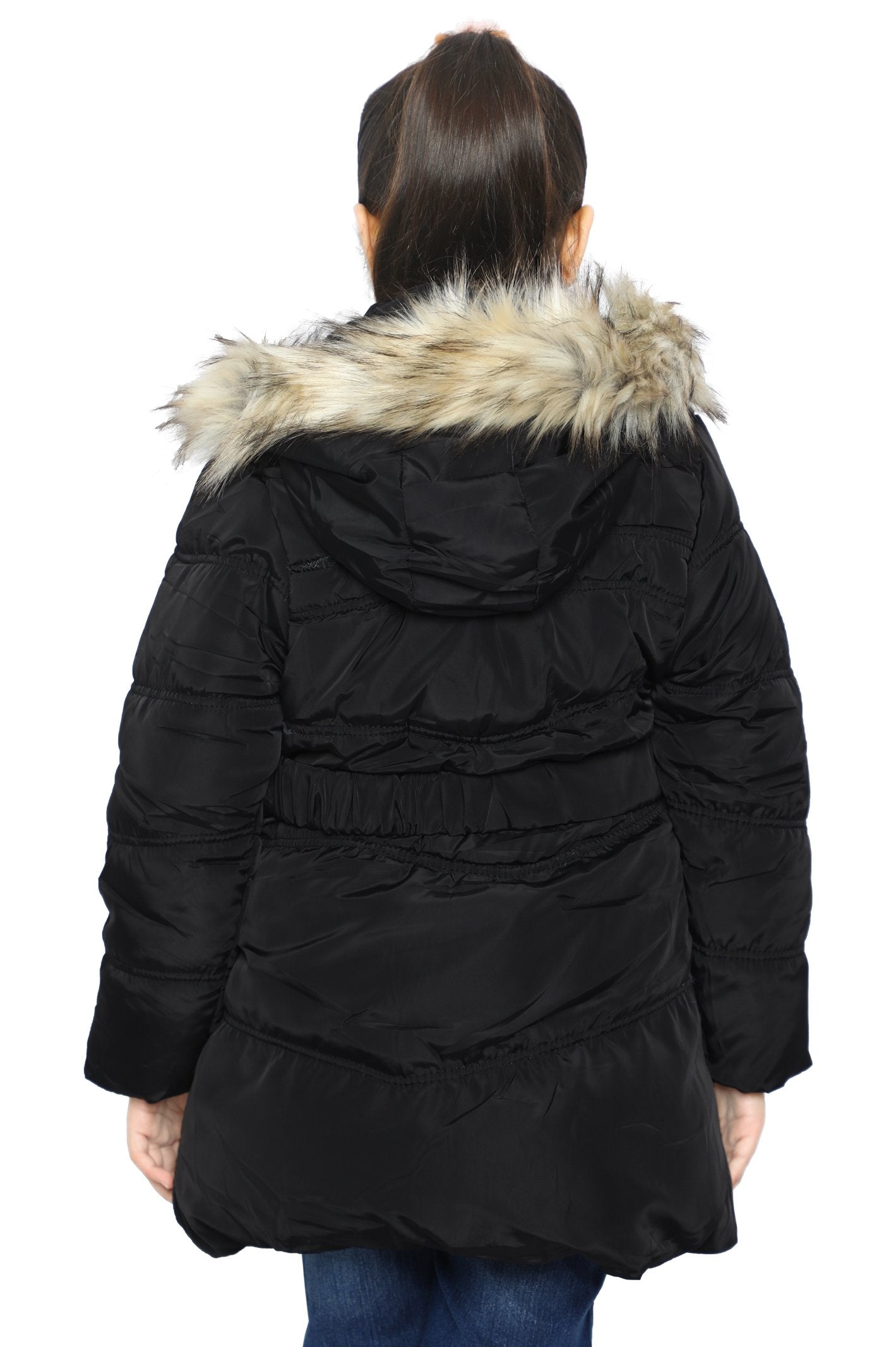 Girls Jackets In Black - KGF-0127-BLACK - Diners