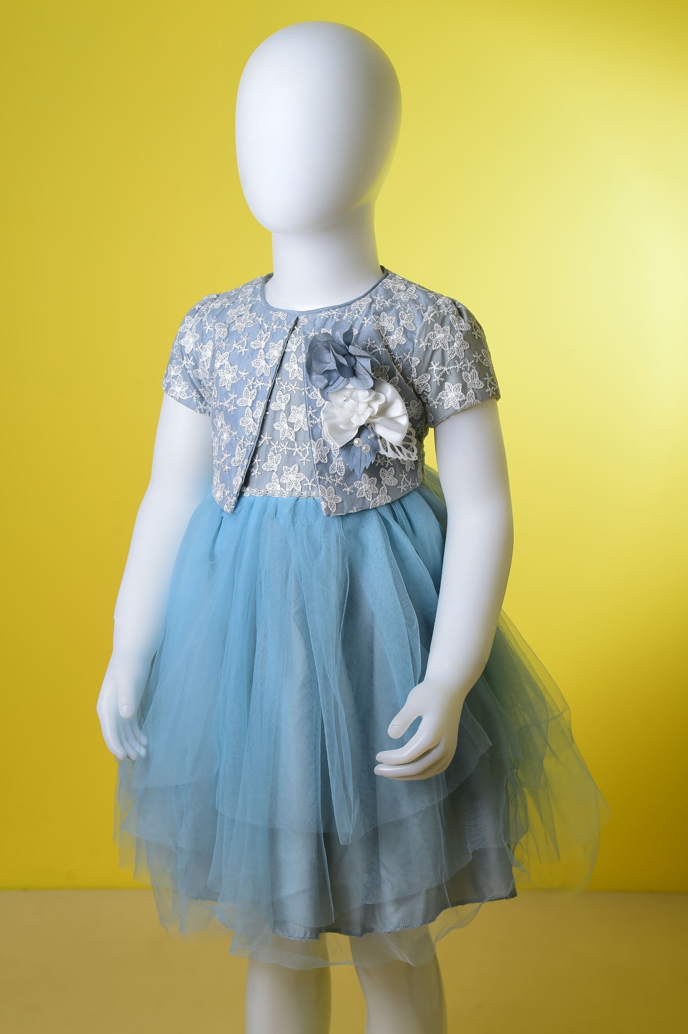 Girls Frock in Grey KGL-0282 - Diners