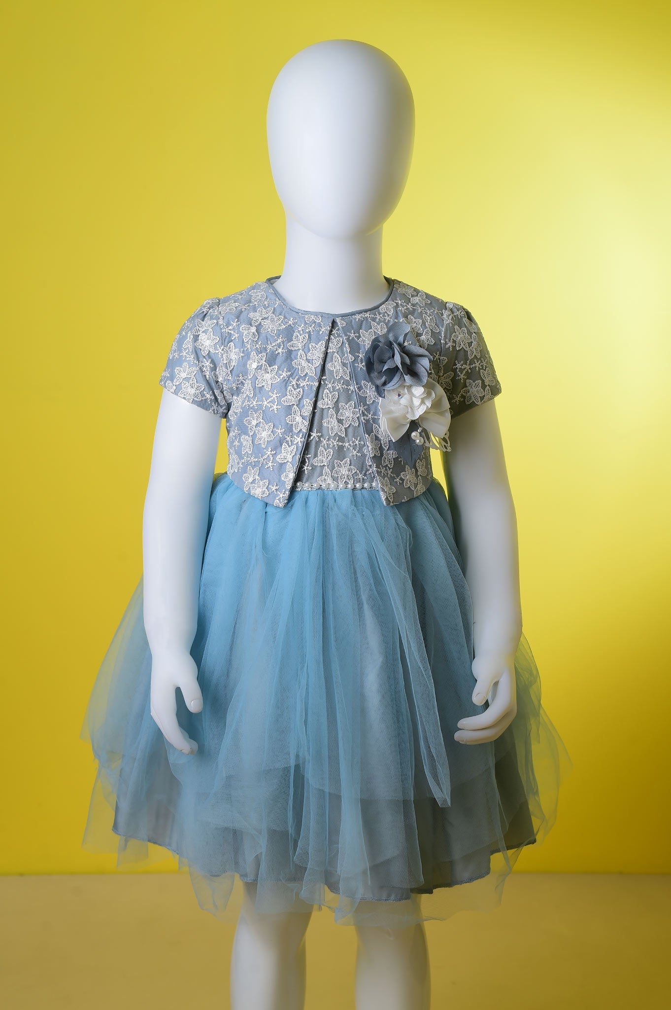 Girls Frock in Grey KGL-0282 - Diners