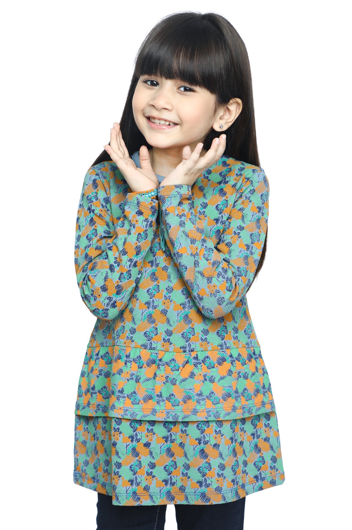 Girls Frock - KGL-0309-BLUE - Diners
