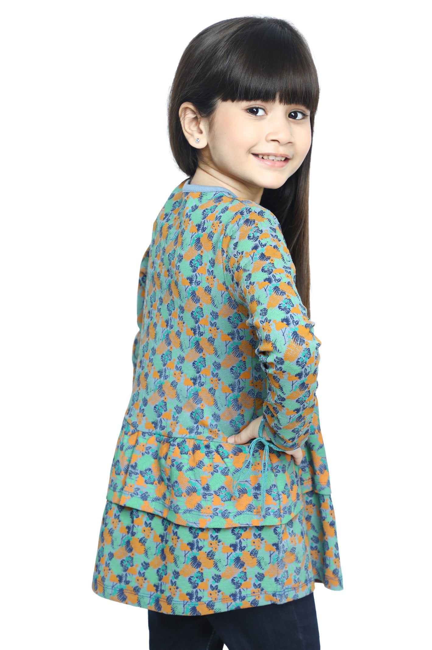 Girls Frock - KGL-0309-BLUE - Diners