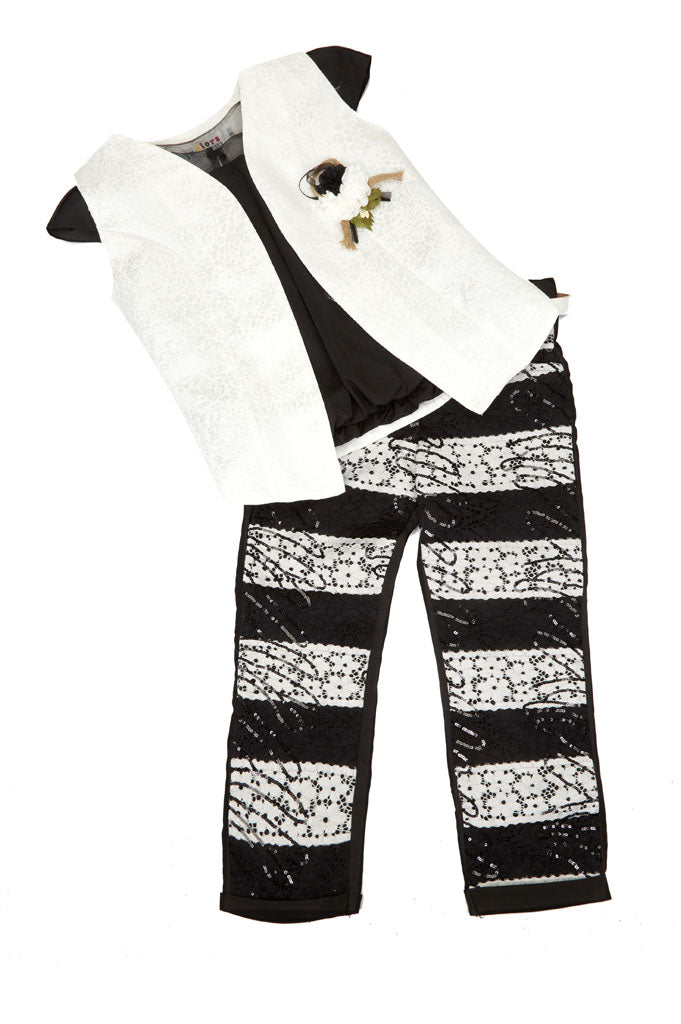 Girls Frock in Black KGL-0287 - Diners