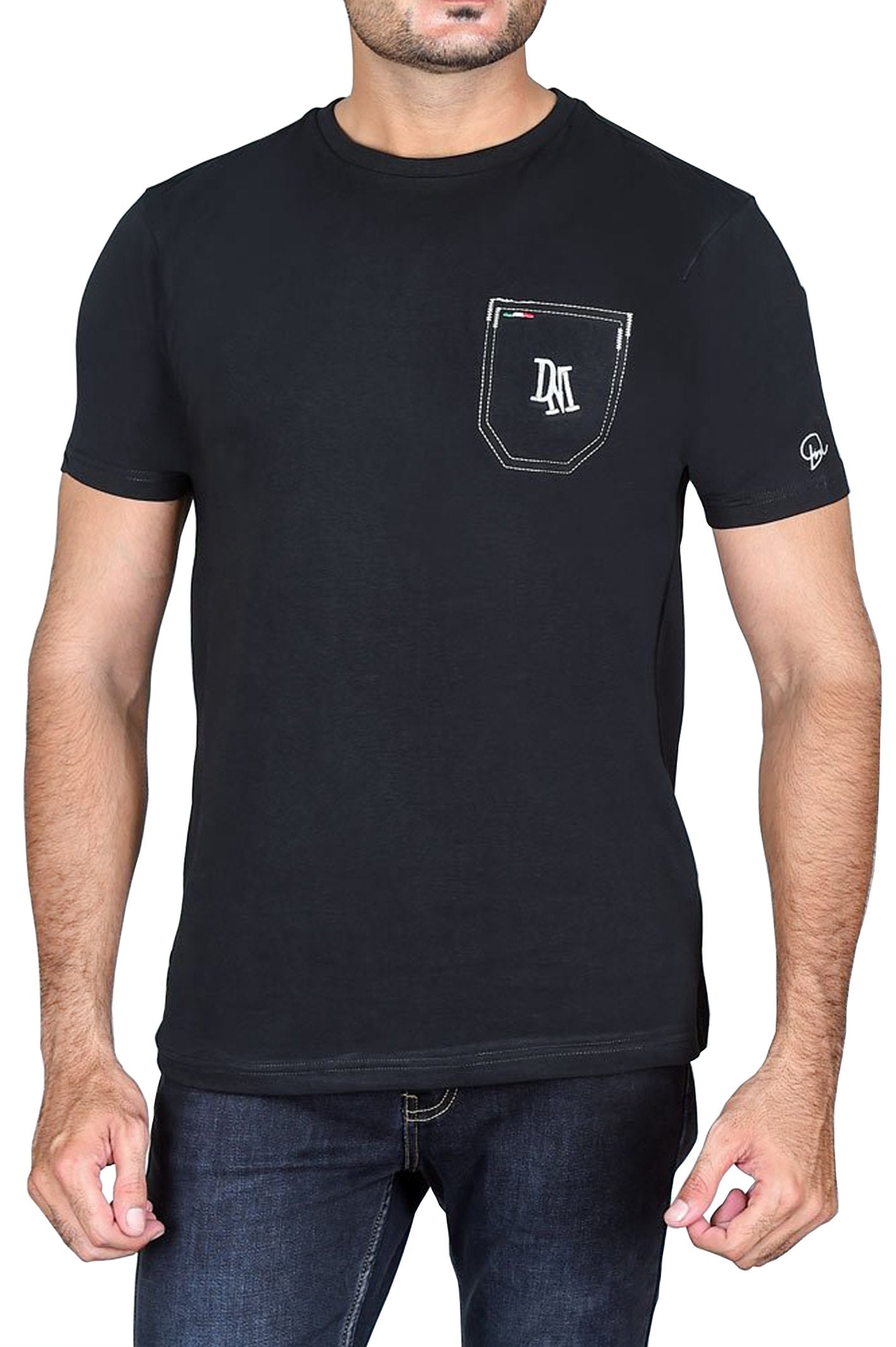 Diner's Men's Round Neck T-Shirt - NA637 - Black