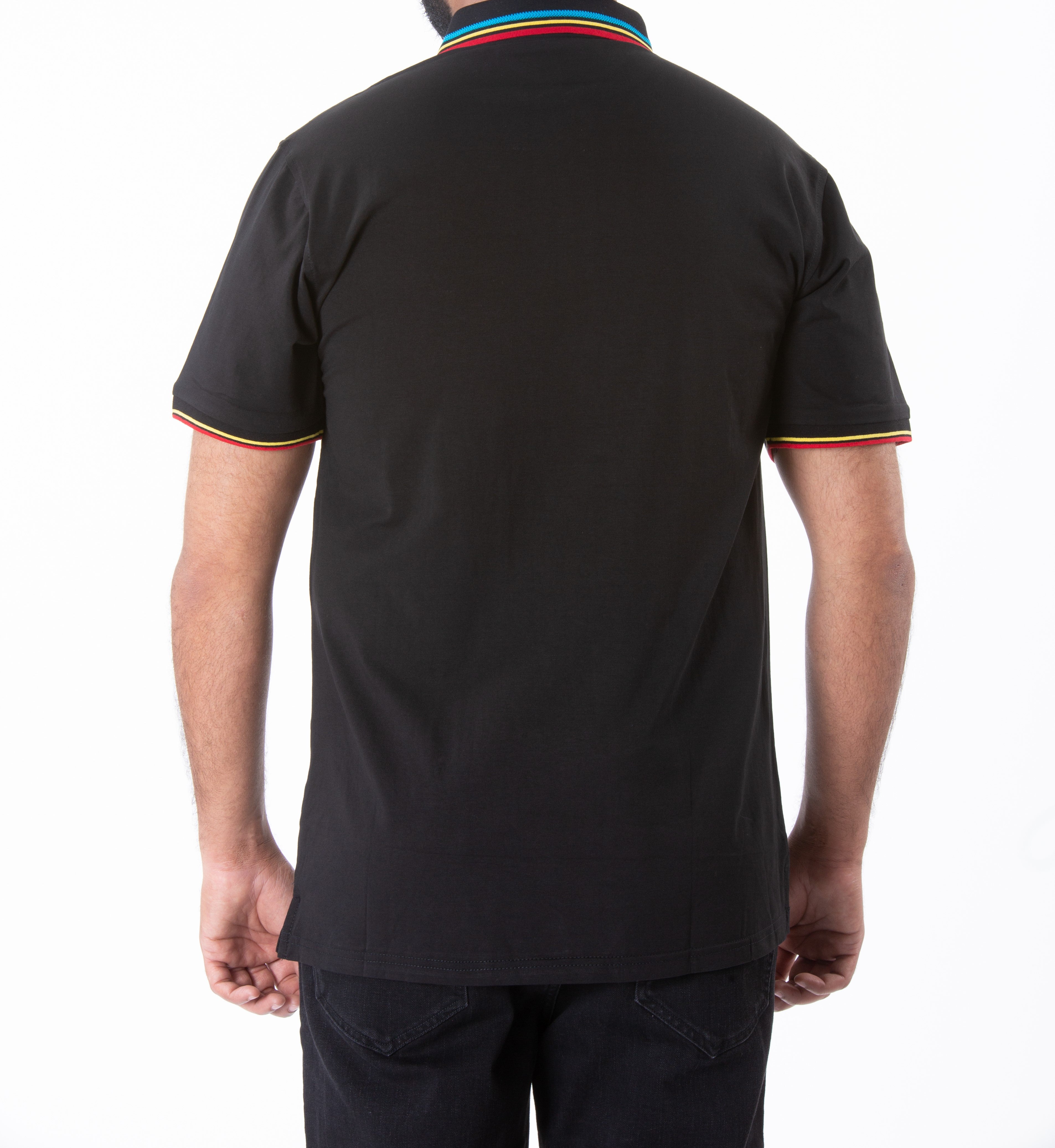 Men's Polo T-Shirt - NA261-BLACK