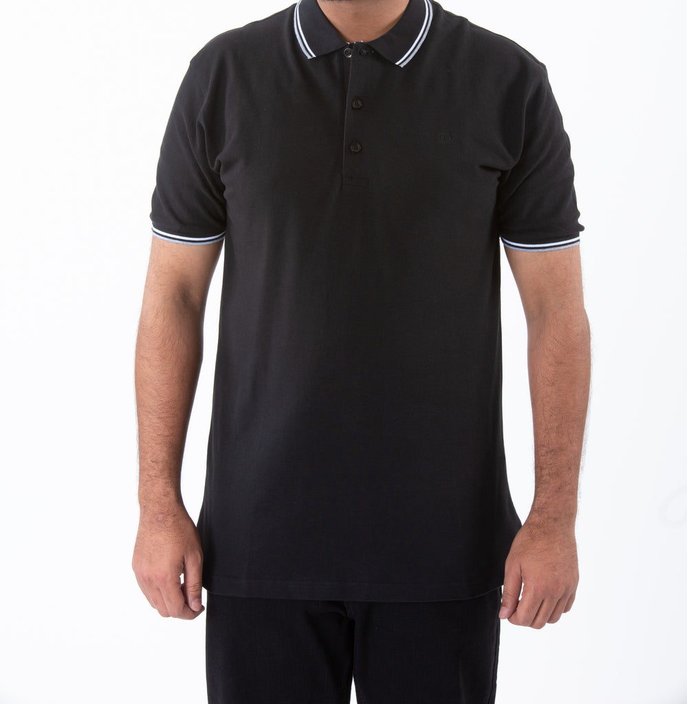 Men's Polo T-Shirt - NA267-Black
